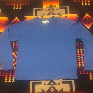 100% cashmere sweater in royal by Madewell